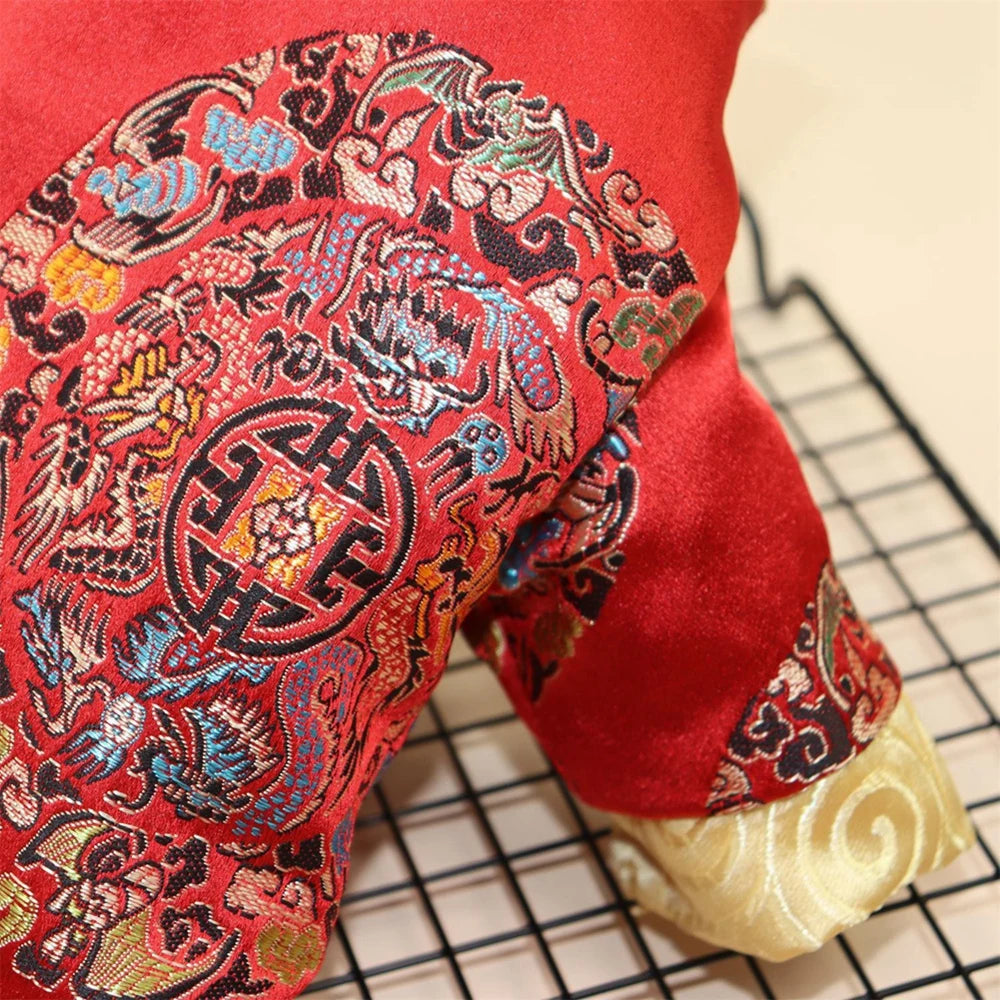 Pet Chinese Style Clothes New Year Dog Or Cat Tang Suit