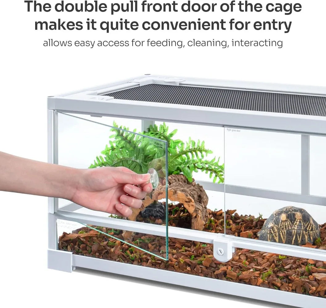 Full Glass Long Tank Reptile Terrarium