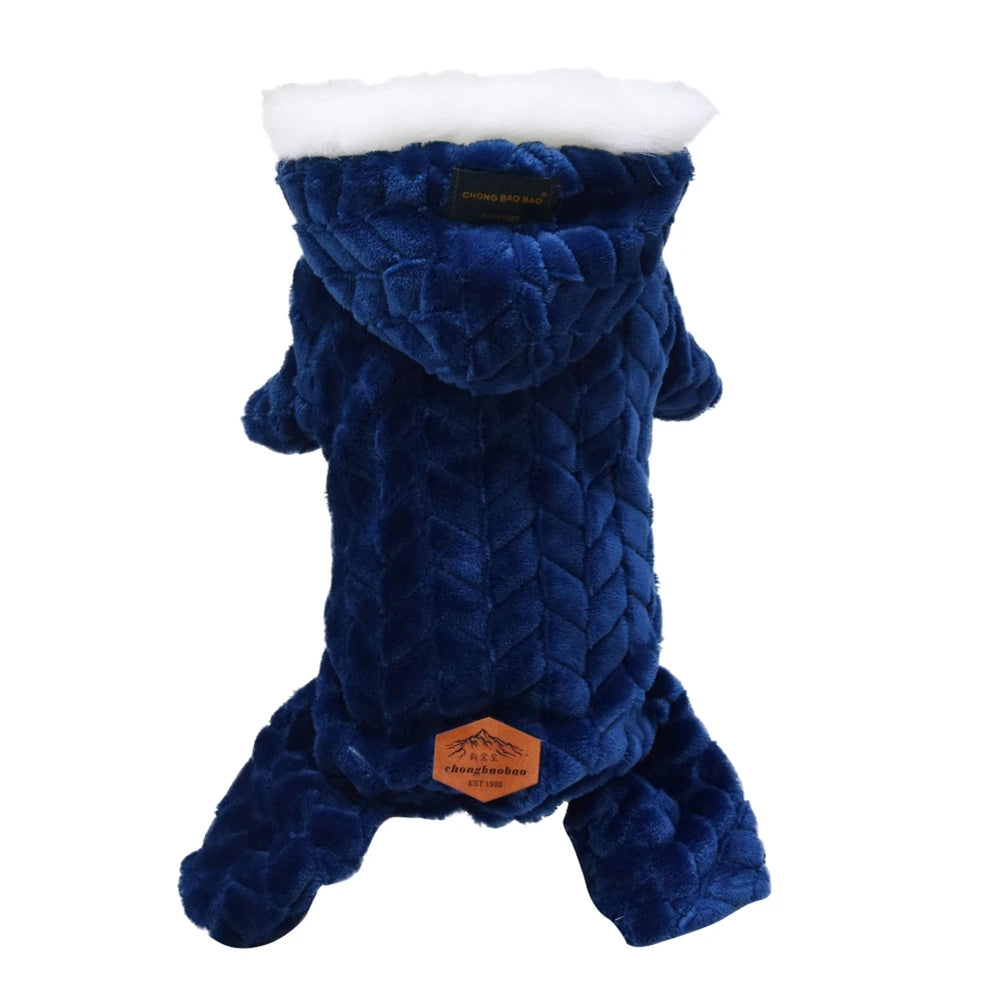 Winter Dog Clothes Warm Pet Jacket Letter Printing