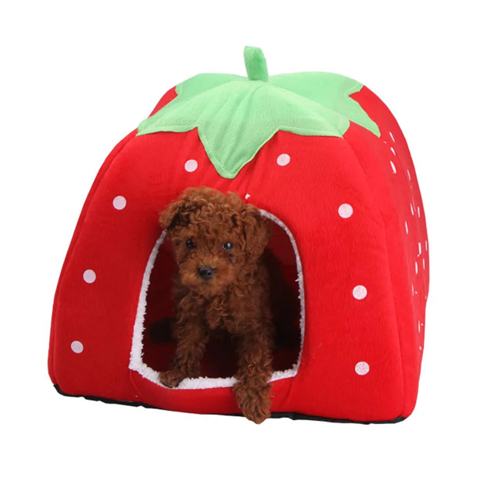 Kennel pets Fashion Cushion home Soft Strawberry