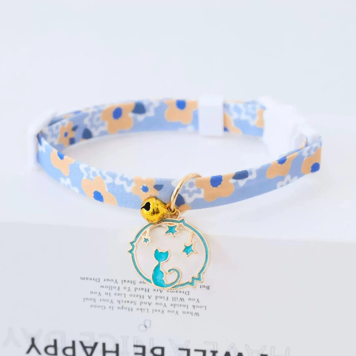 ins styal Pet Collar Safety moon Tie Adjustable Neck Strap