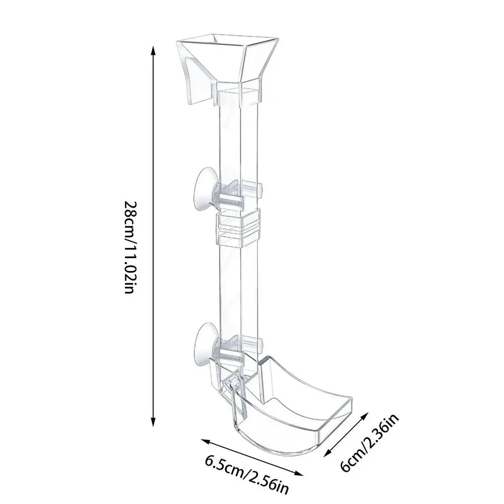 Aquarium Feeding Tube Clear Fish Tank Shrimp Feeder