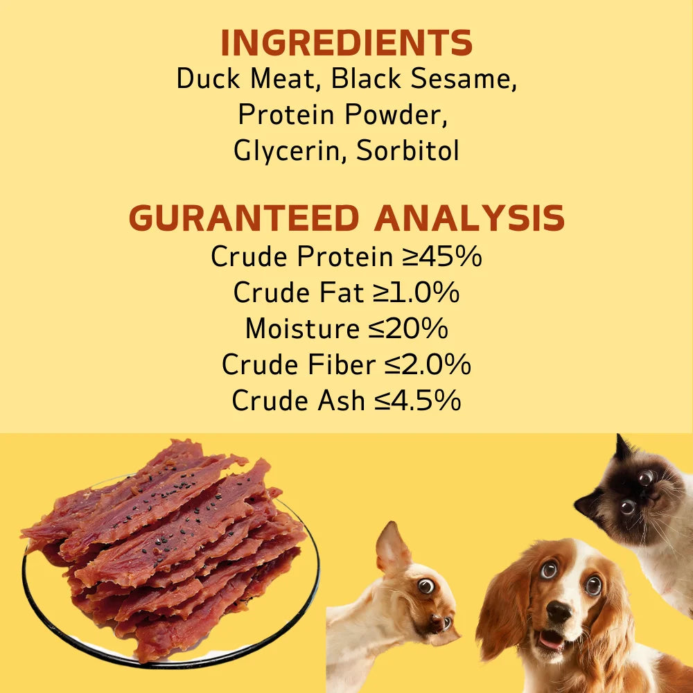 Sesame Duck Jerky Dog Treats