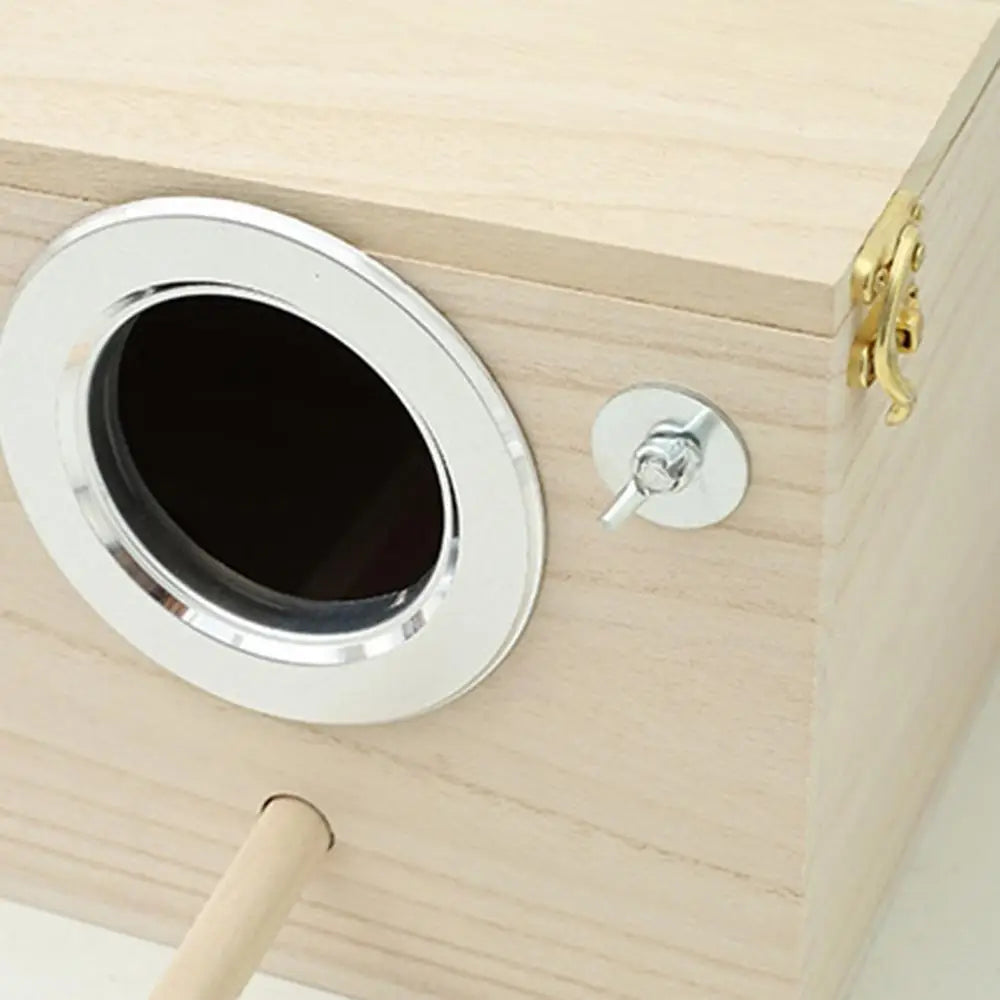 Bird Breeding Box Wood Nest Cage House For Nesting