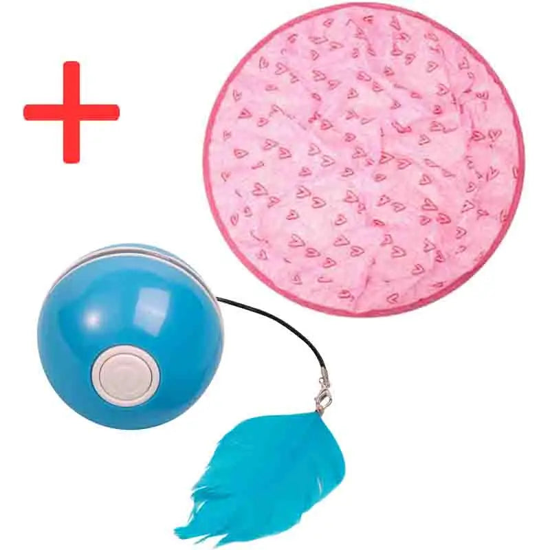 Interactive Cat Toy Automatic Pet Ball Colorful LED Rotating Ball