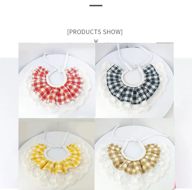 Lace Bowknot Collar Cats or Dog Neckerchief