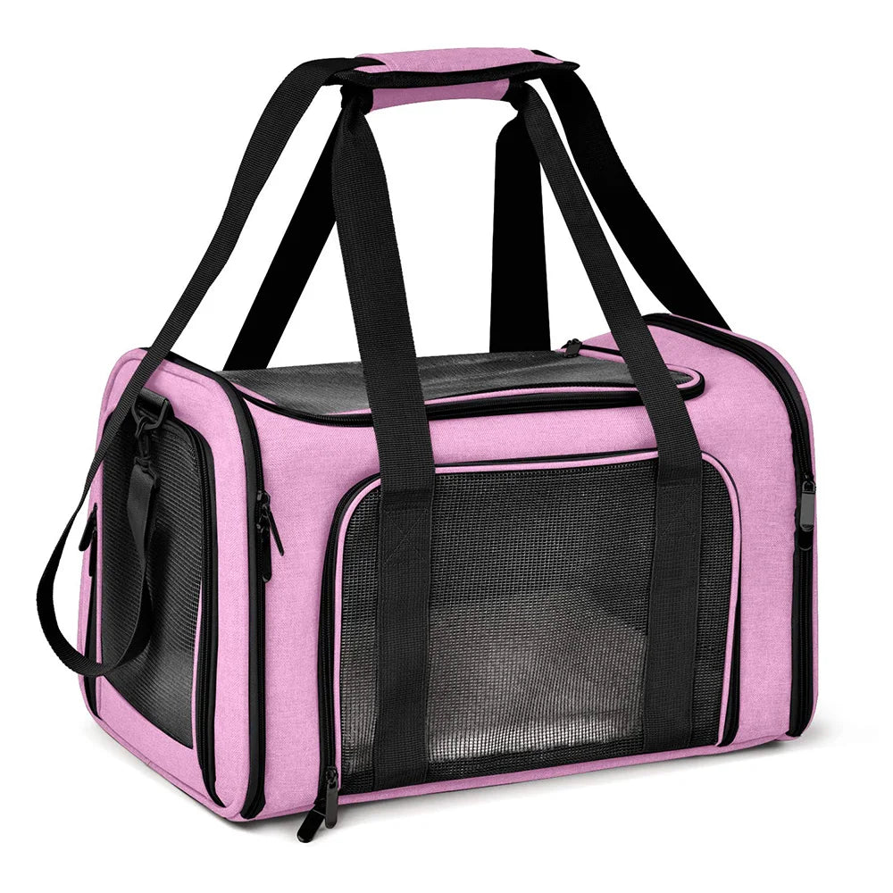 Pet Carrier Bag Soft Side Backpack