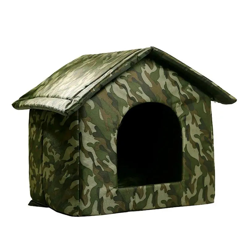 Outdoor Pet Bed Waterproof Roof Thickened Cold-Proof Nest