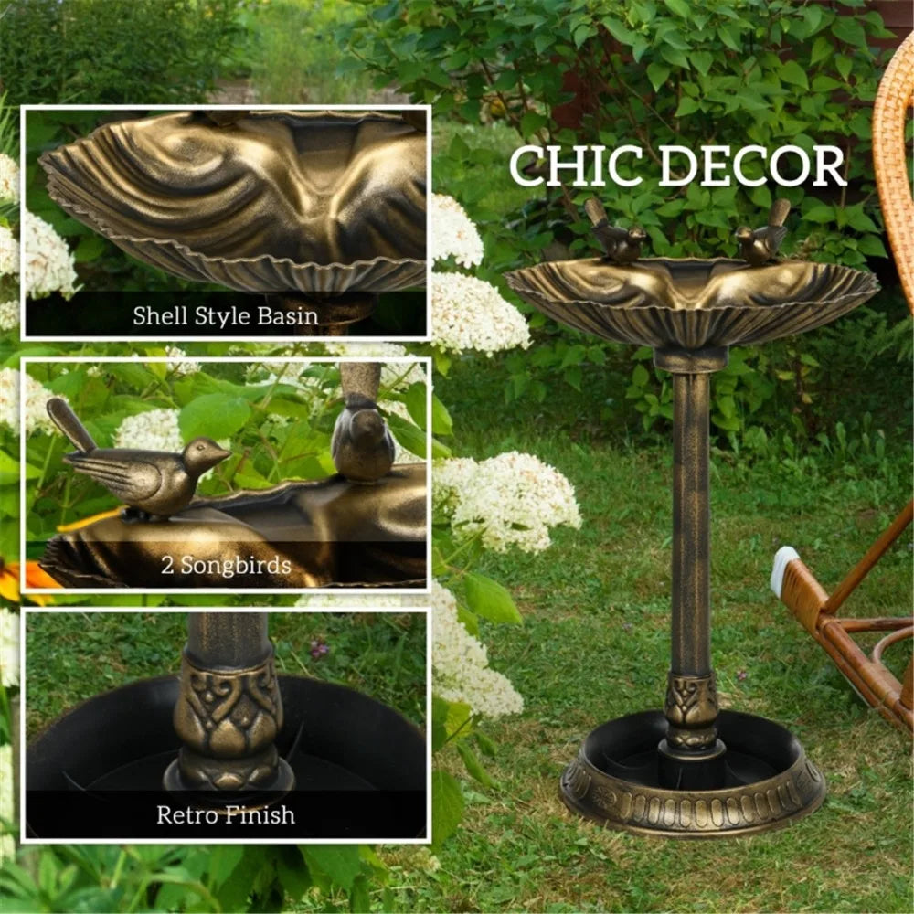 bird feeder or bird bath gardening fountain