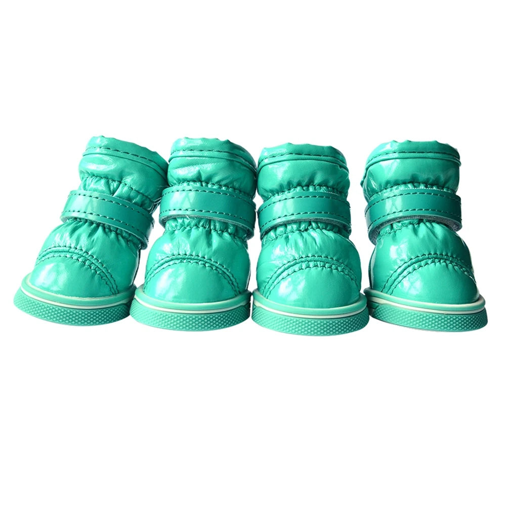 4PCS Snow Boots Warm Slip-Resistant Waterproof Shoes