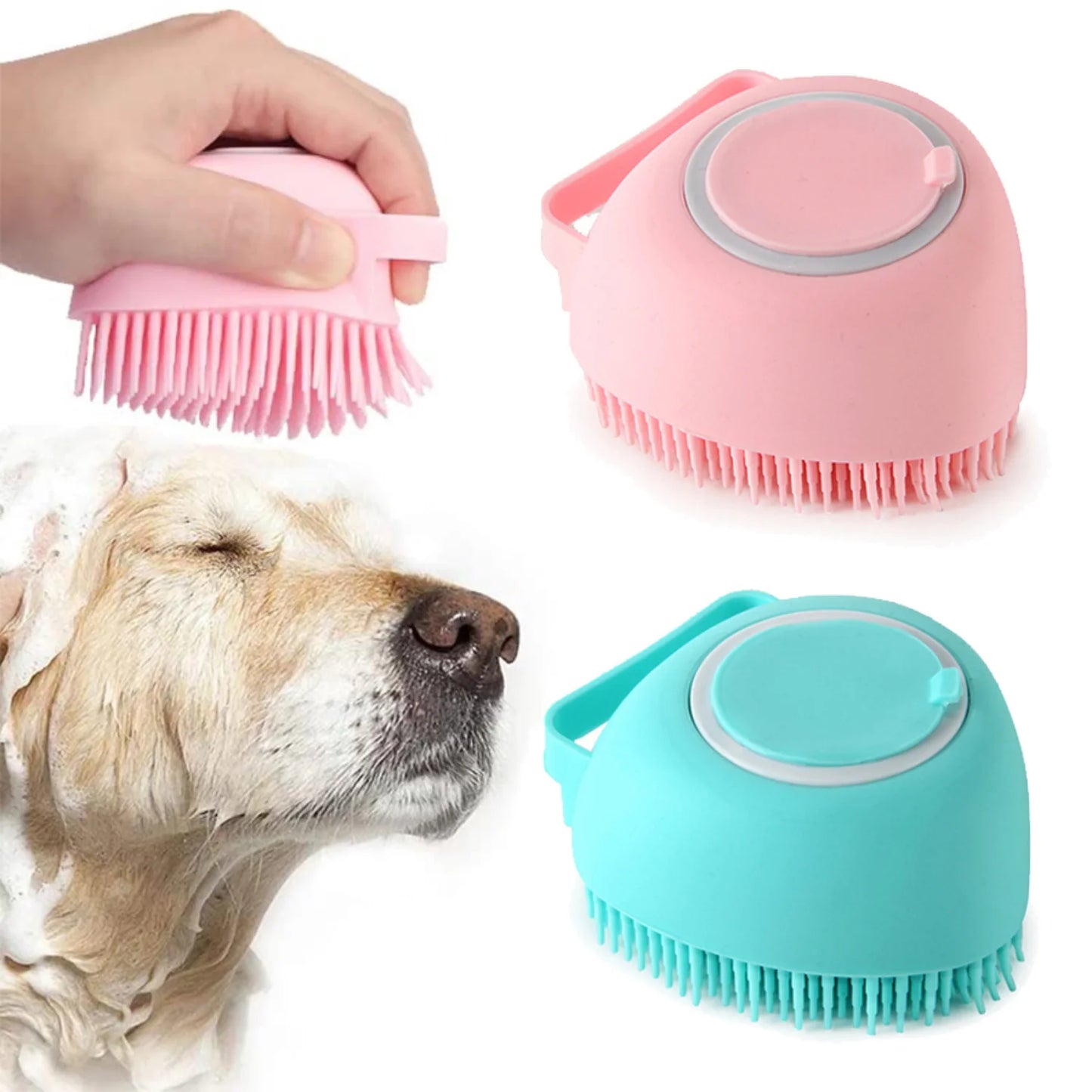 Pet Bath Brush Soft Silicone Hair Accessories