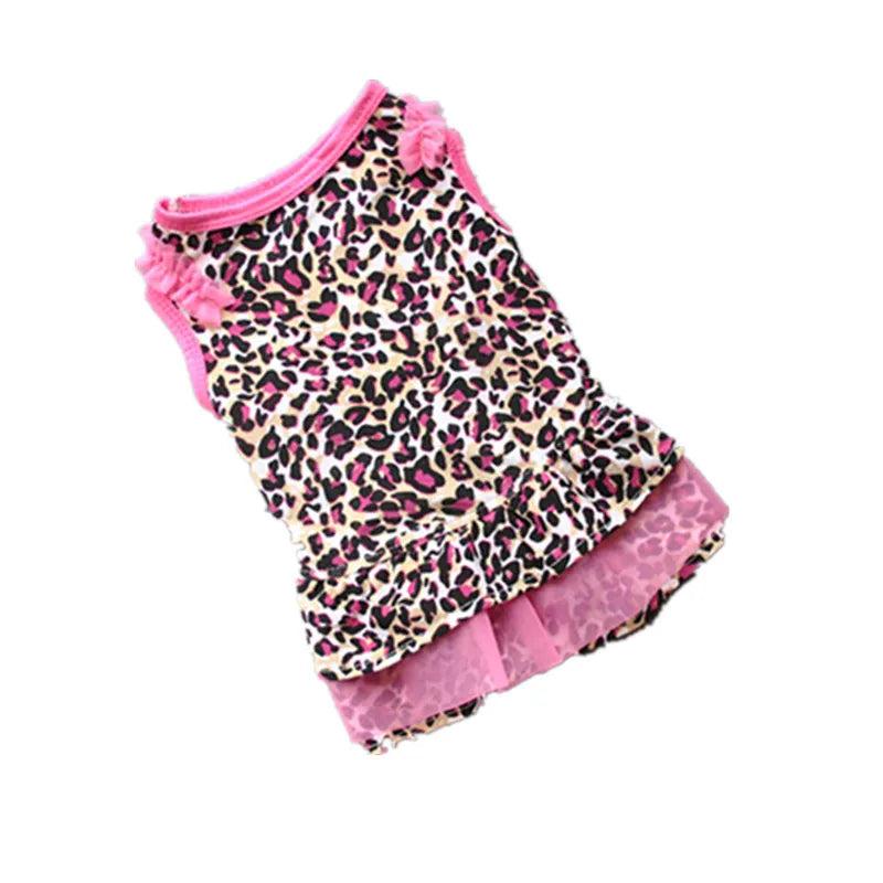 Apparel Summer Dog or cat Cute Dress Pet Small Clothes