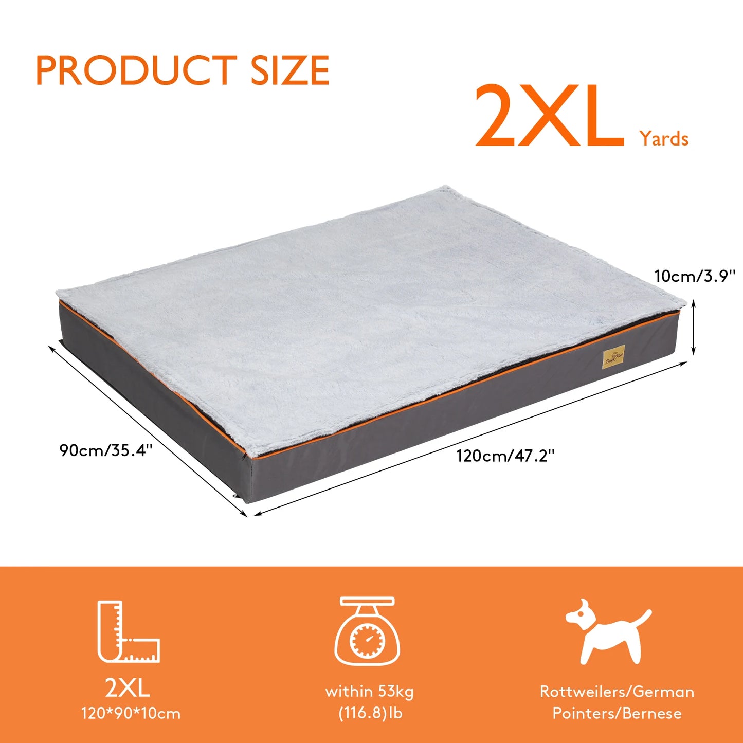 Dog Bed Padded Orthopedic Dog Bed Foam Cushion