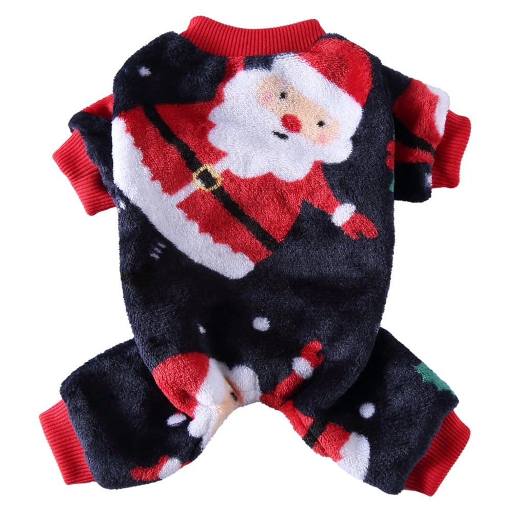Warm Dog Pajamas Clothes Ladybug Penguin Pattern Clothes