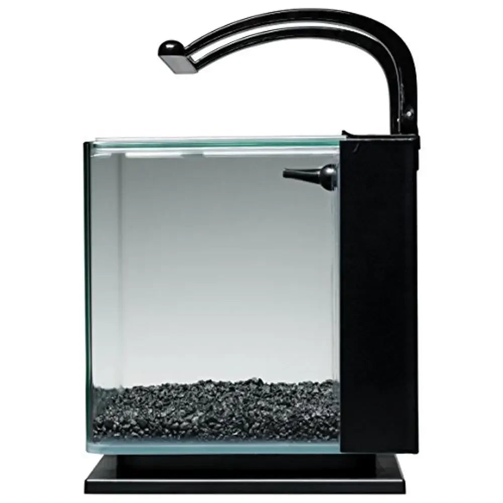 Glass Aquarium Kit with Rail Light Shimmering Daylight Moonlit Glow