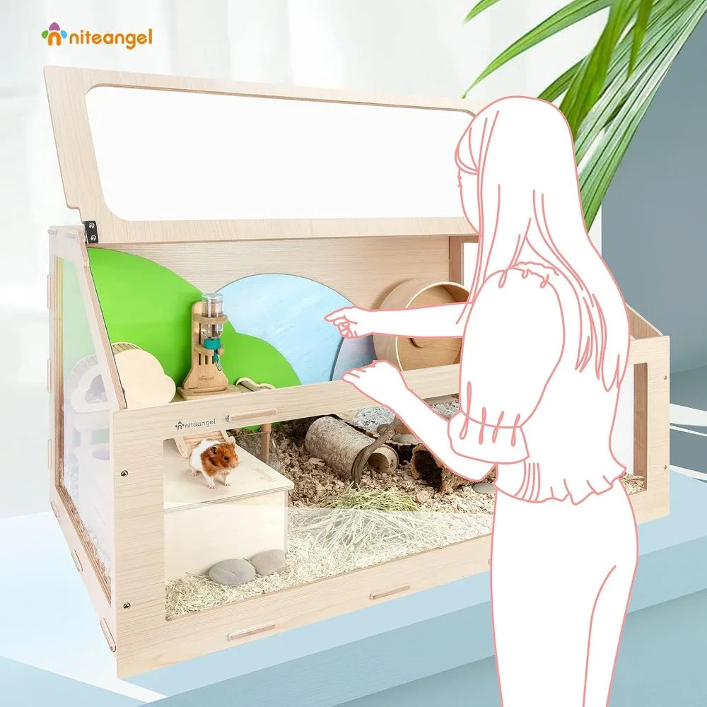 Niteangel Vista Hamster Cage W/Oblique Opening Cage Door