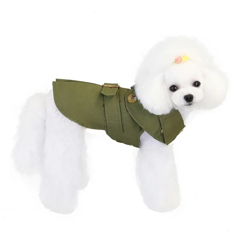 Fashion British Style Dog Winter Thicken Jacket Coat