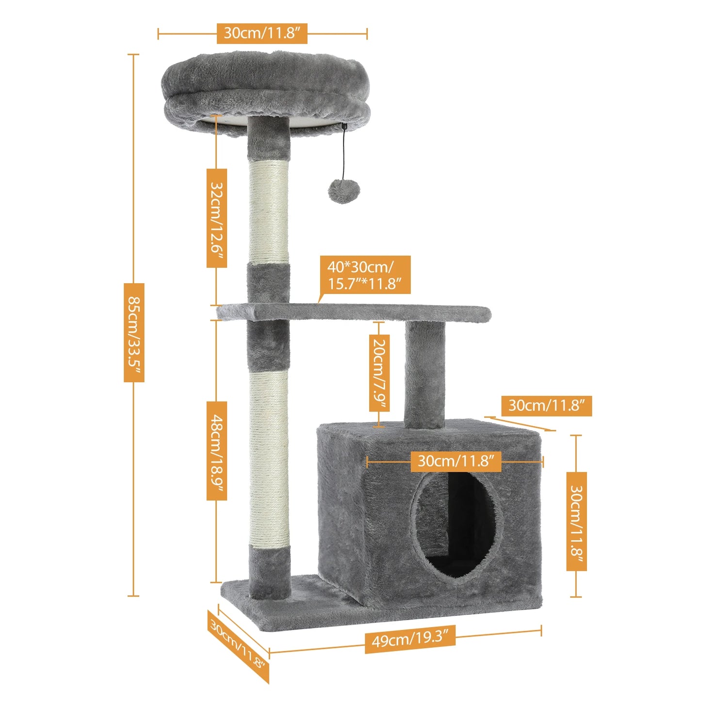 Cat Climbing Frame Scratching Post Tree
