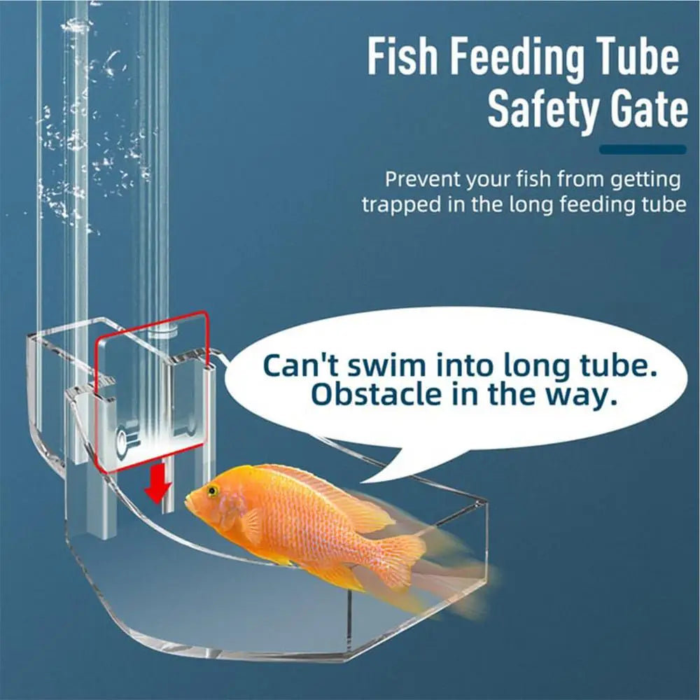 Aquarium Feeding Tube Clear Fish Tank Shrimp Feeder
