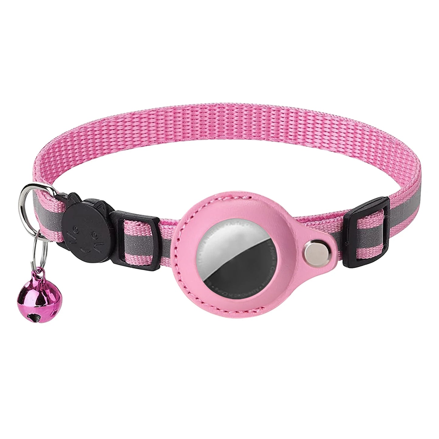 Cat Collar For Air Tag Detachable Collars With Bells Safety Buckle
