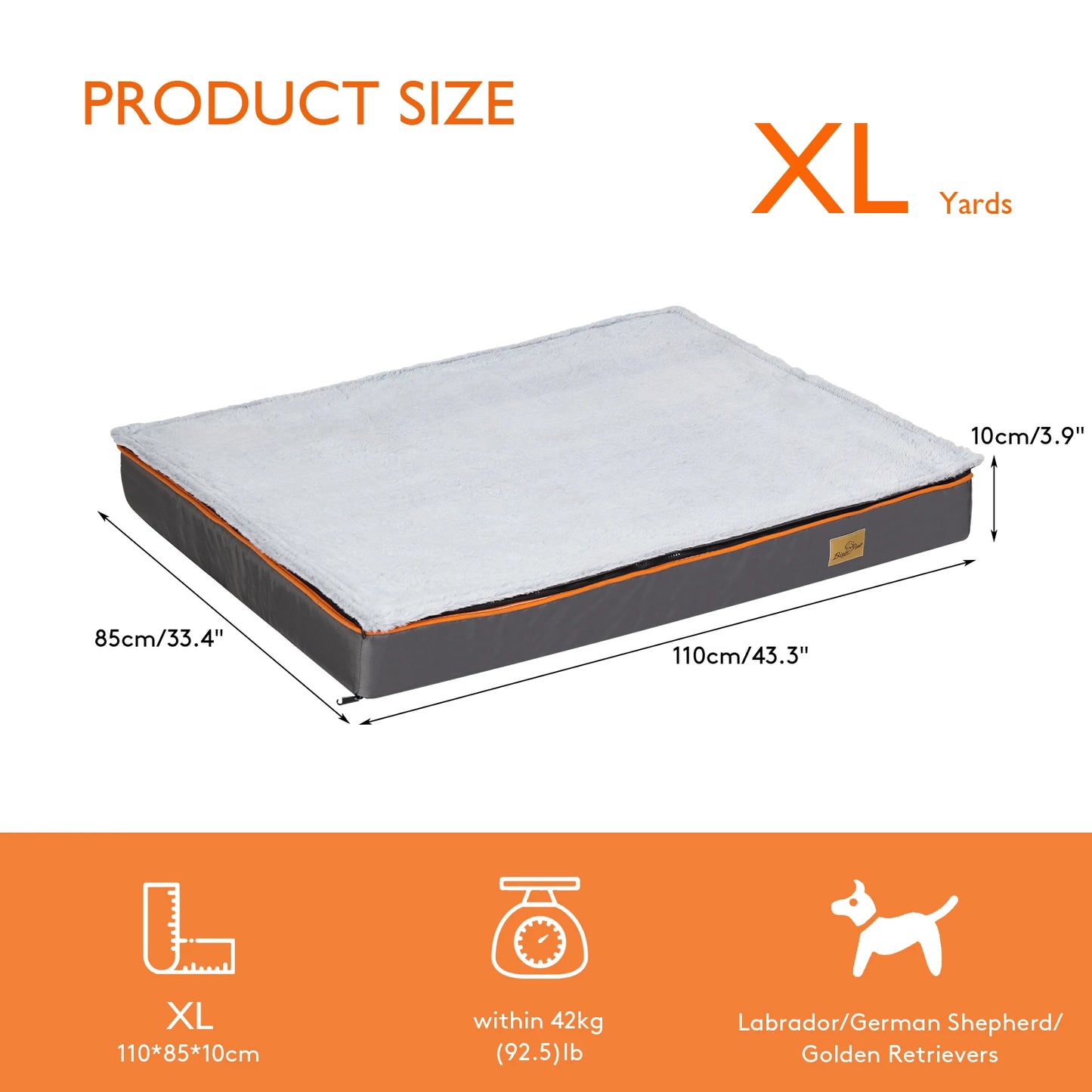 Dog Bed Padded Orthopedic Dog Bed Foam Cushion