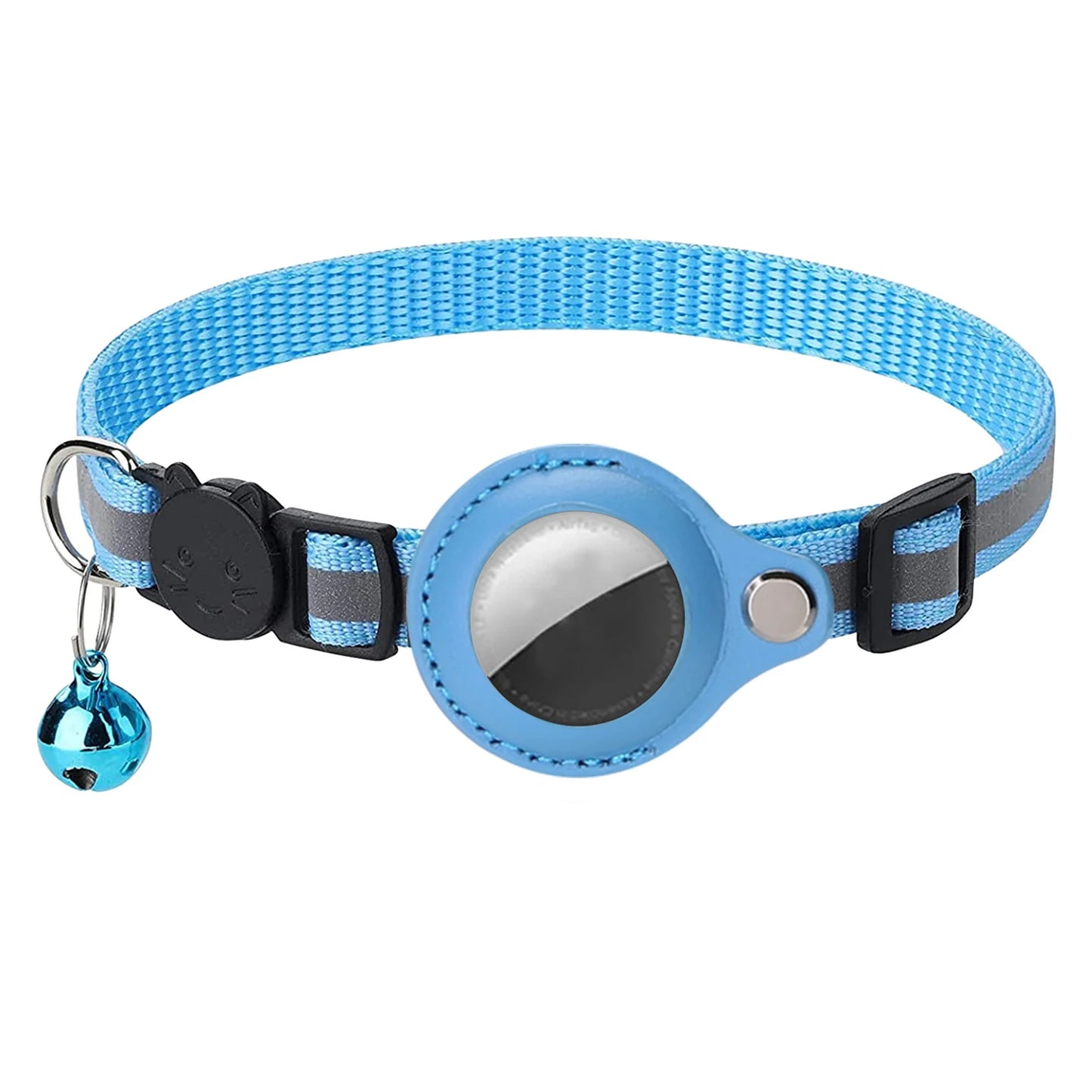 Cat Collar For Air Tag Detachable Collars With Bells Safety Buckle
