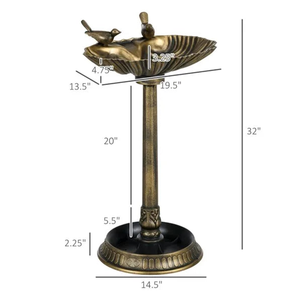 bird feeder or bird bath gardening fountain