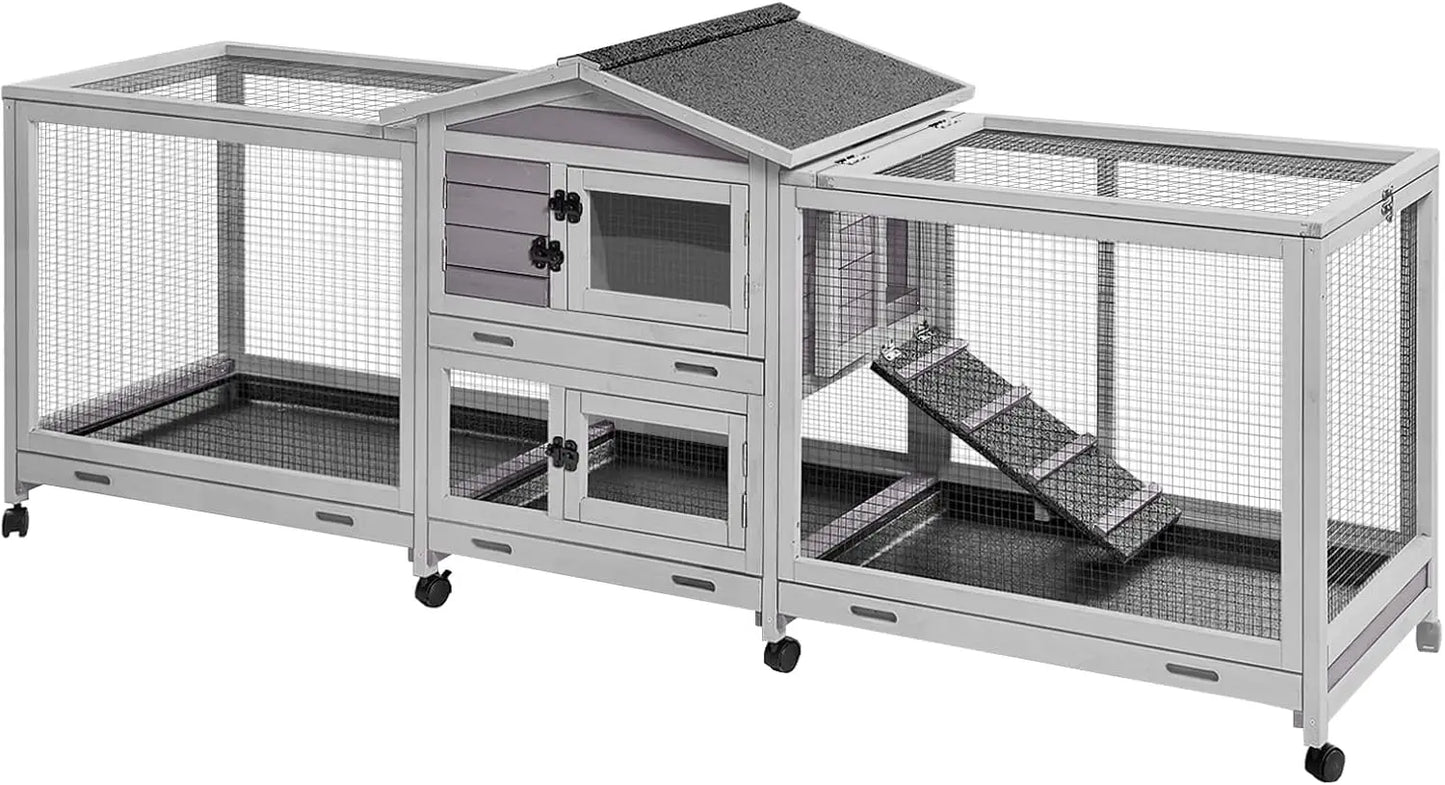 Rabbit Hutch Indoor Outdoor Bunny House