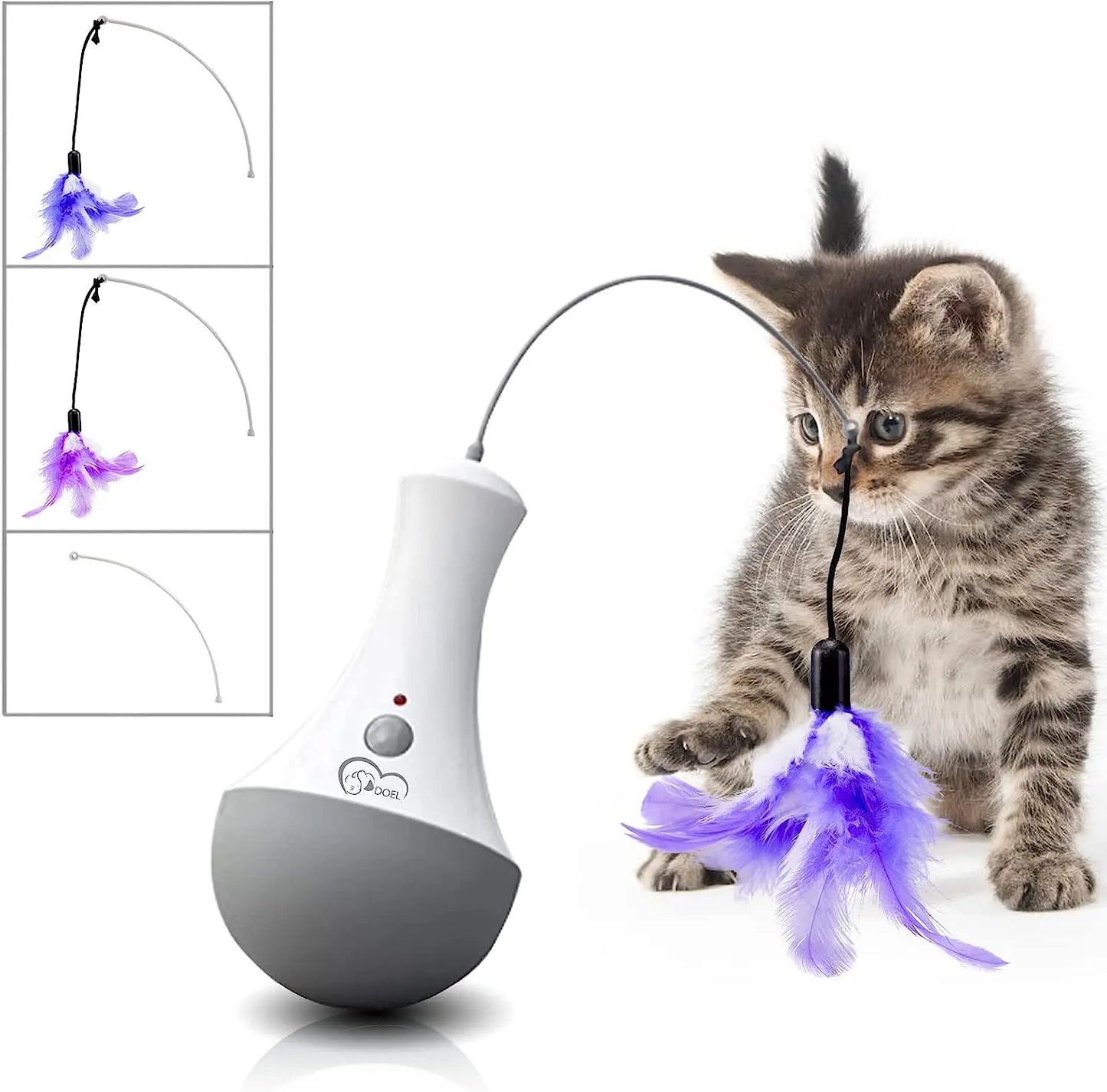 Cat Interactive Toys Feather Teaser Indoor Play