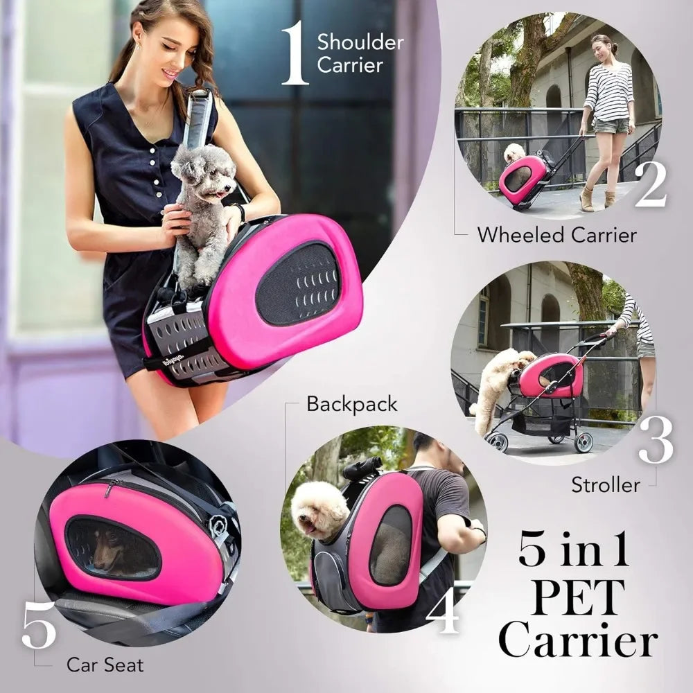 Five in One Foldable Small pet Combination stroller