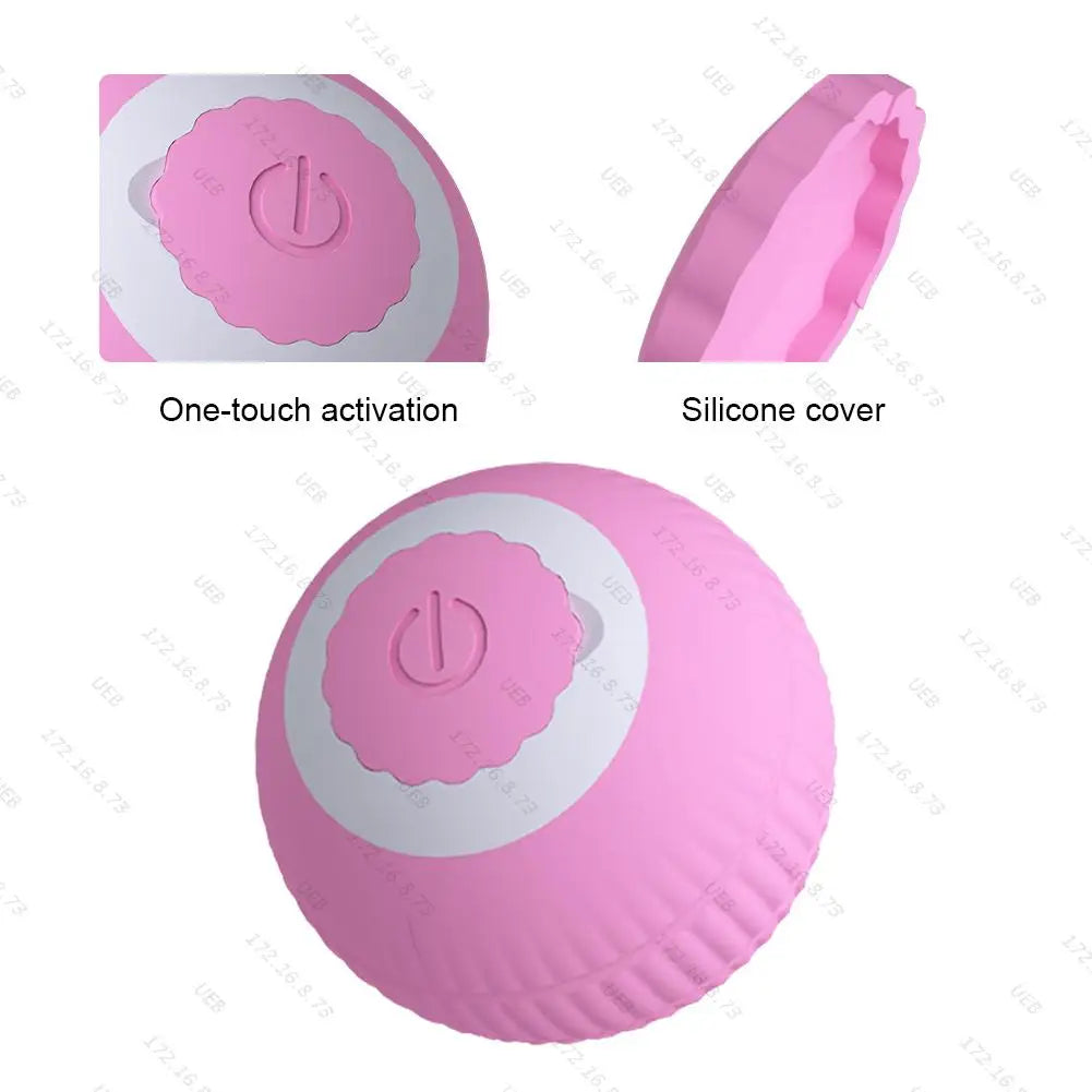 Electric Cat Ball Toys Automatic Rolling USB Rechargeable