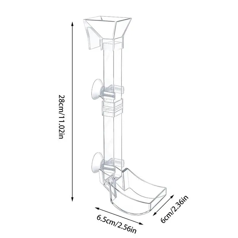 Aquarium Feeding Tube Clear Fish Tank Shrimp Feeder