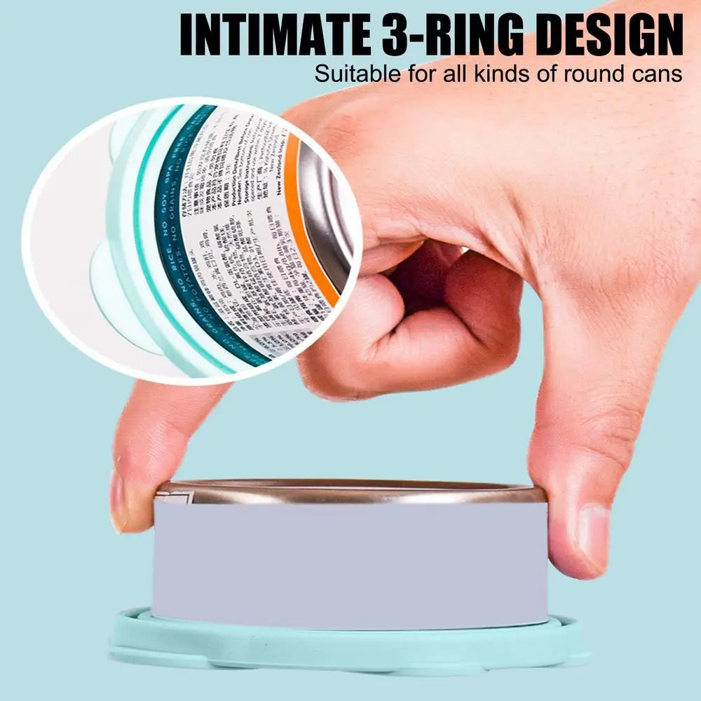 Silicone Can Cover Fruit Can Seal Lids With Spoon For Pet Food