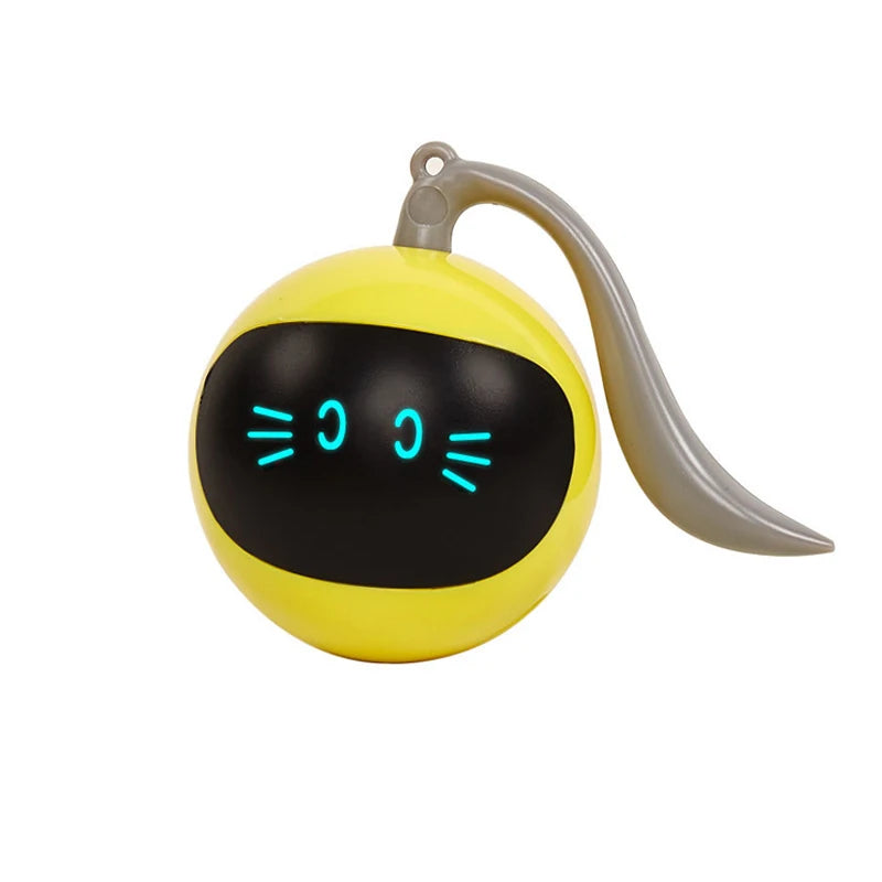 Interactive Cat Toy Automatic Pet Ball Colorful LED Rotating Ball