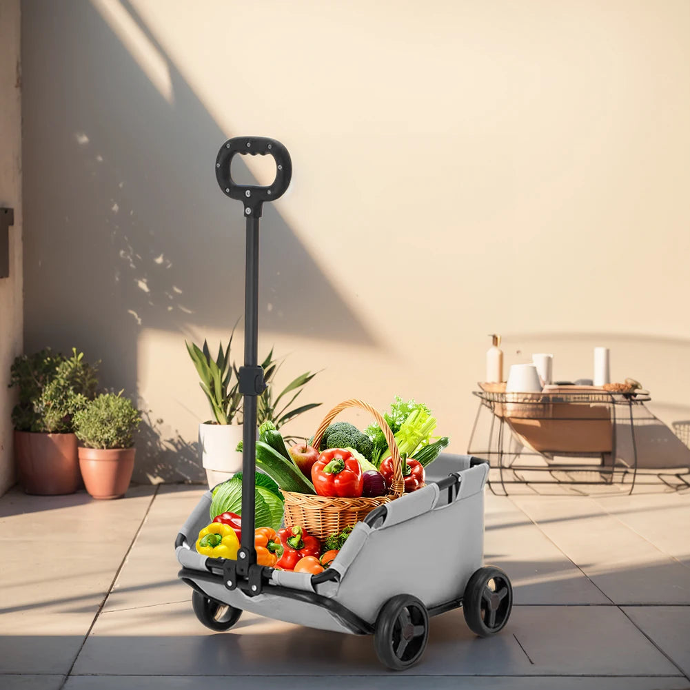 4 Wheels Lightweight Foldable Dog Teddy Stroller