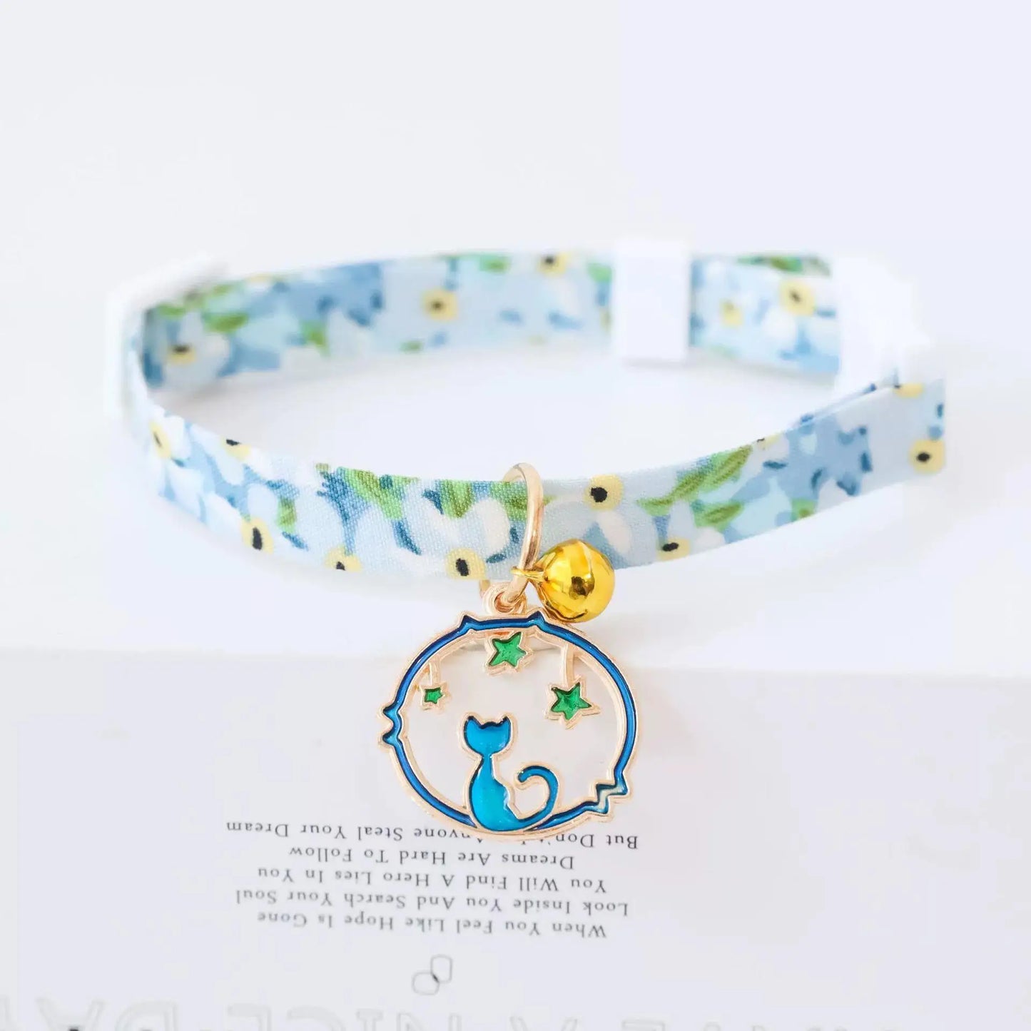 ins styal Pet Collar Safety moon Tie Adjustable Neck Strap