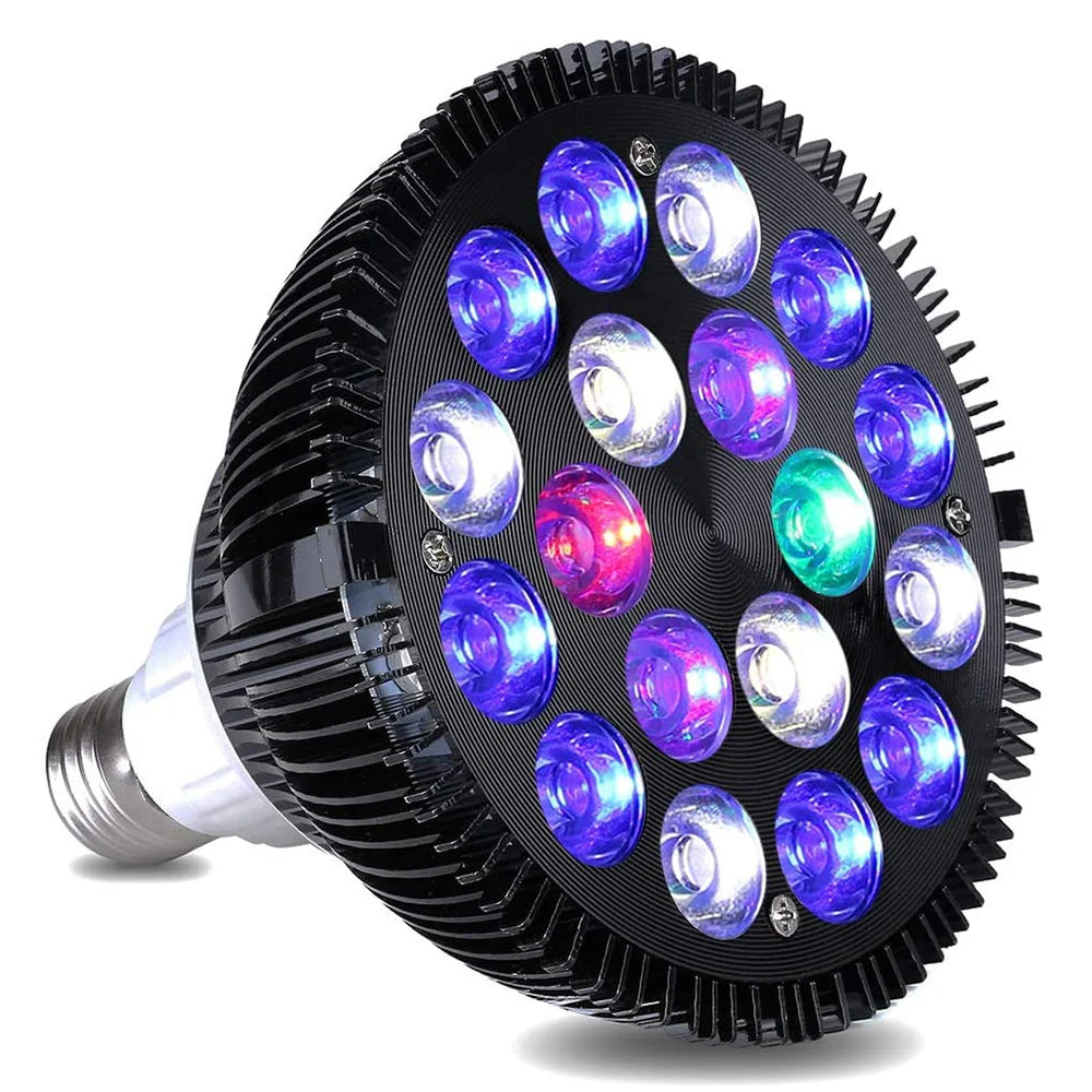 E27 LED Aquarium Light Bulb 12W-54W