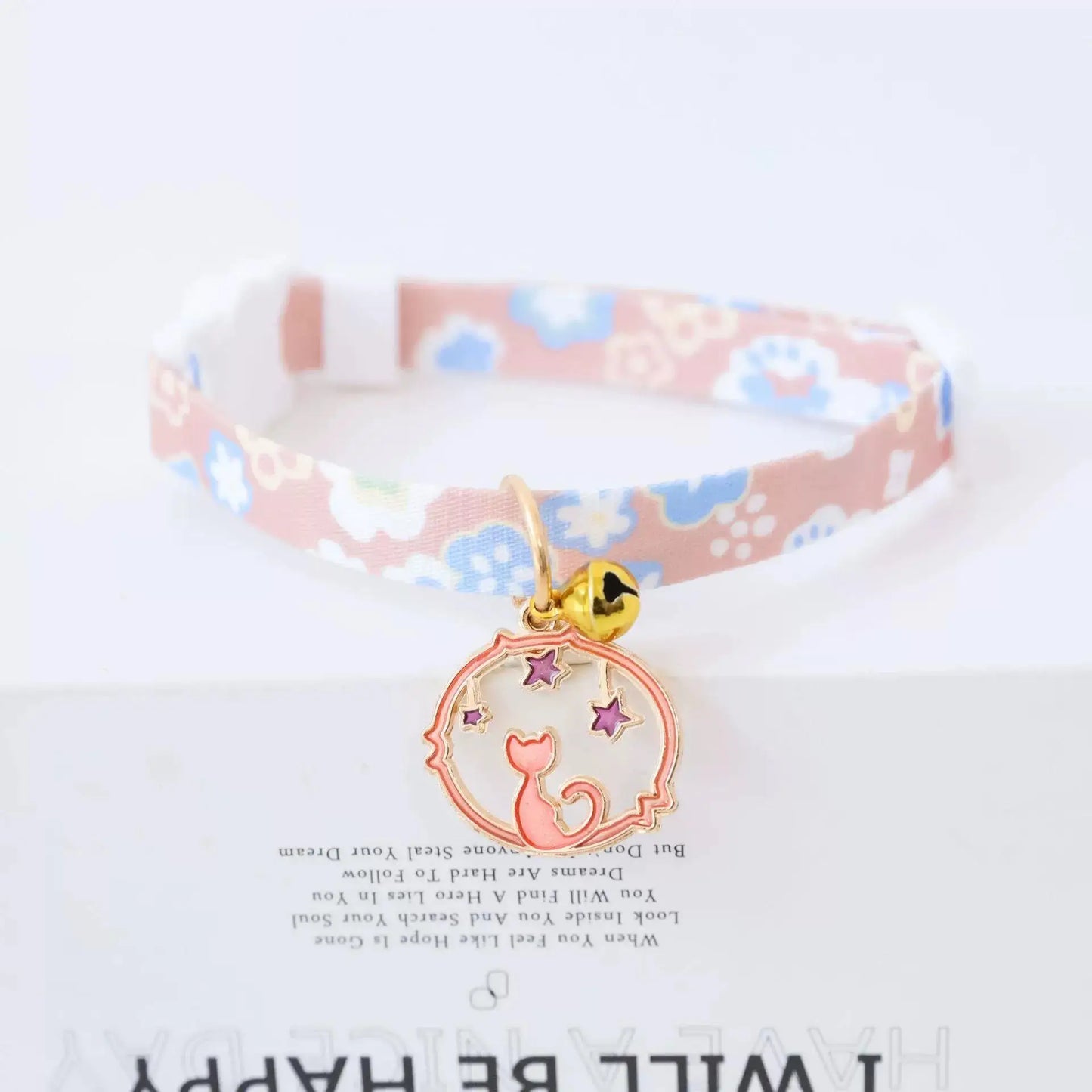 ins styal Pet Collar Safety moon Tie Adjustable Neck Strap