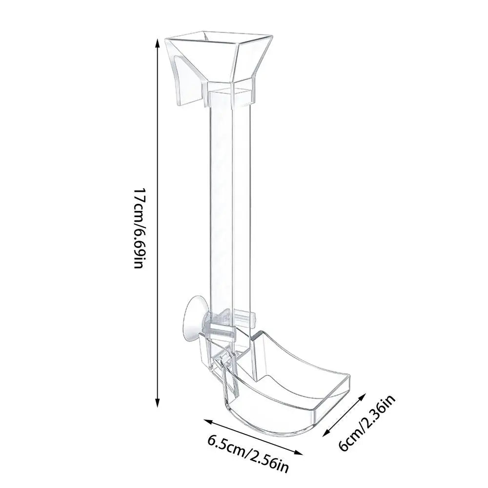 Aquarium Feeding Tube Clear Fish Tank Shrimp Feeder