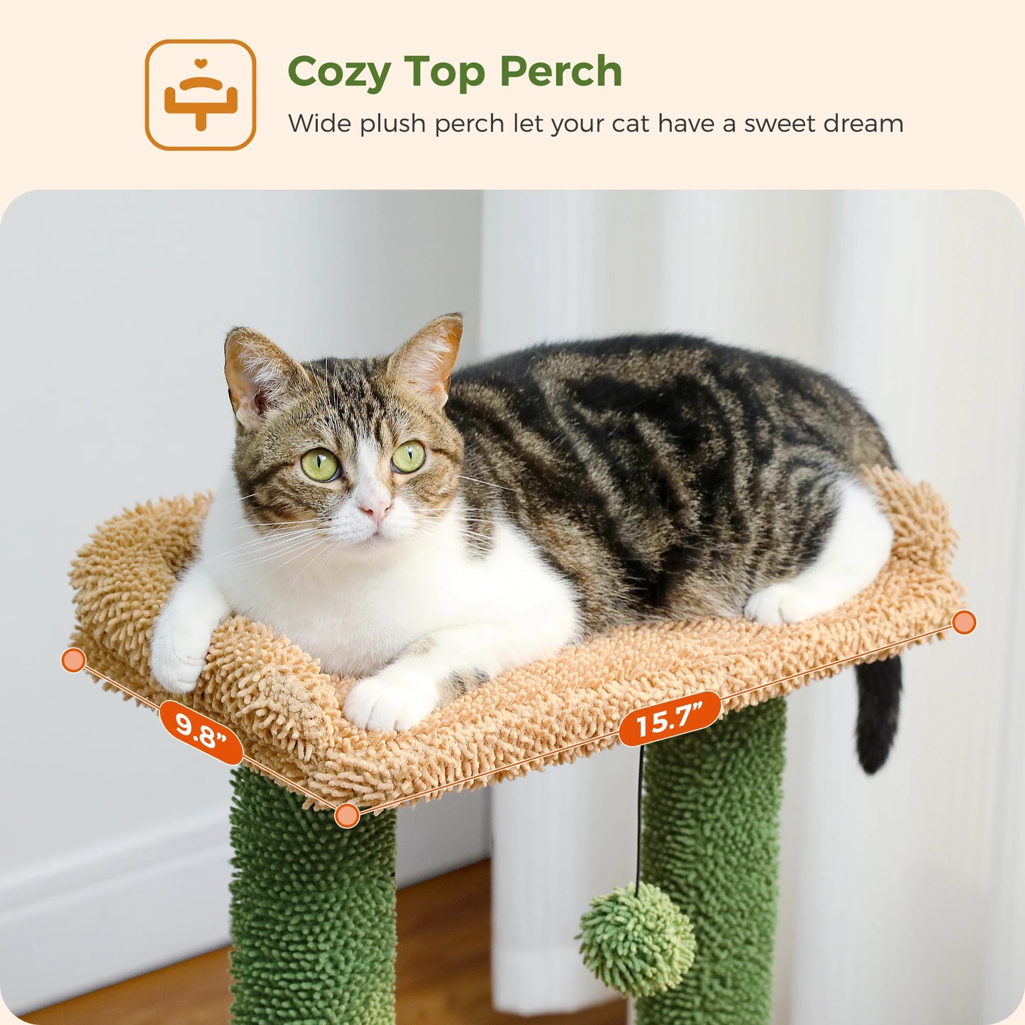 Cactus Cat Tree Cat Tower for Scratching Post