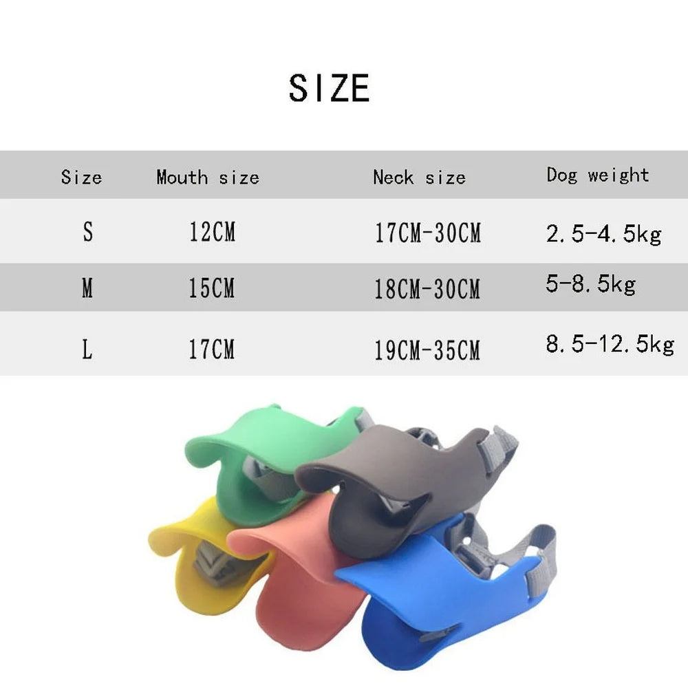Dog Muzzle Silicone Duck Mask for Anti Bite