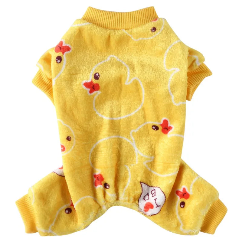 Christmas Pet Clothes Winter Warm Jumpsuits