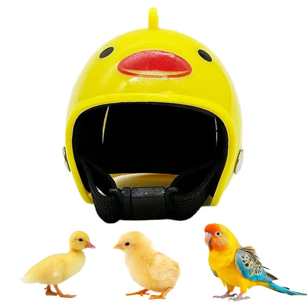 MIni Safety Hat Adjustable Hard Hat For Chicks Parakeets Parrots Birds Ducks