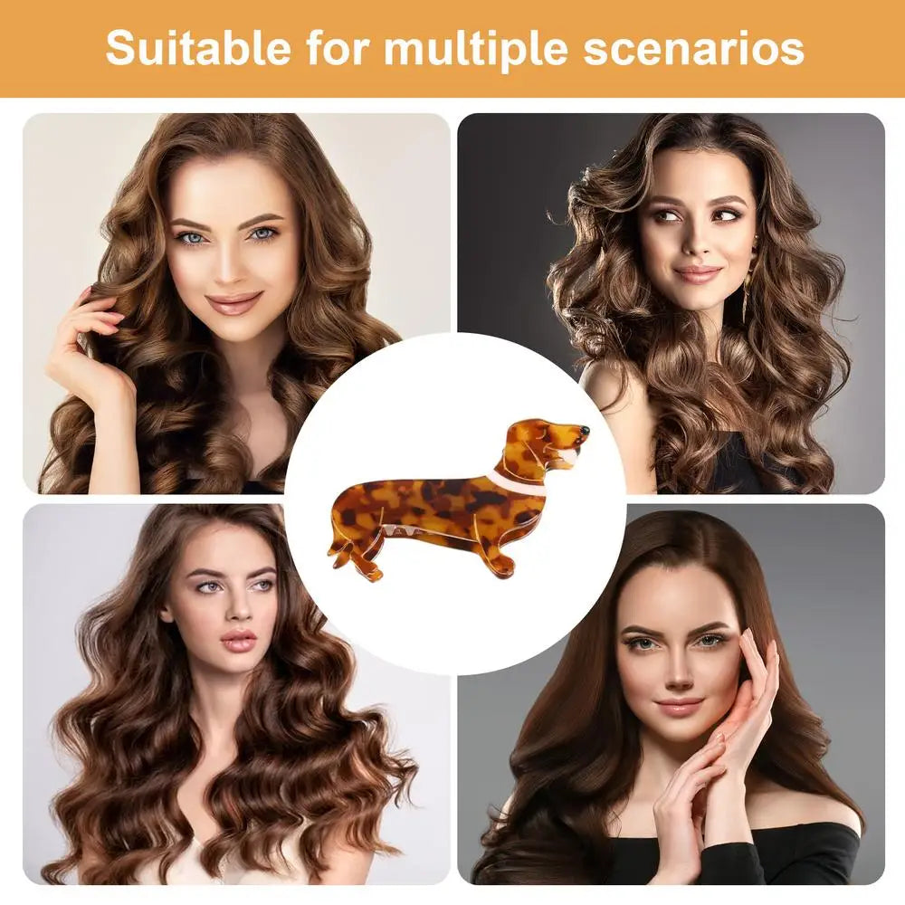 Dog Claw Hair Clip Animal Barrettes Grab Ponytail Holders Hair Accessories