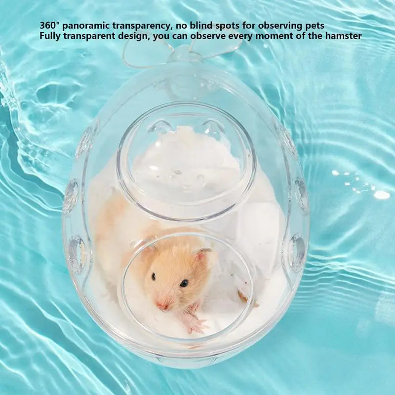 Hamster Sand Bath Container Transparent Hamster Bath