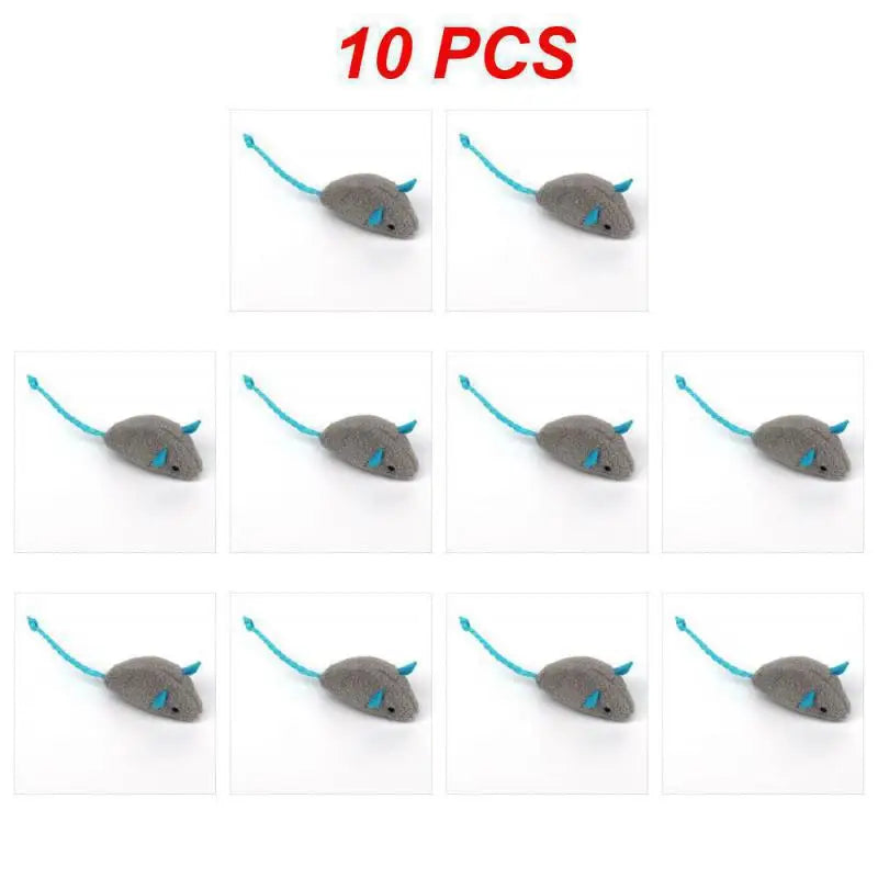 1~40PCS Pet Toy Catnip Mice Plush Mouse Cat Toy