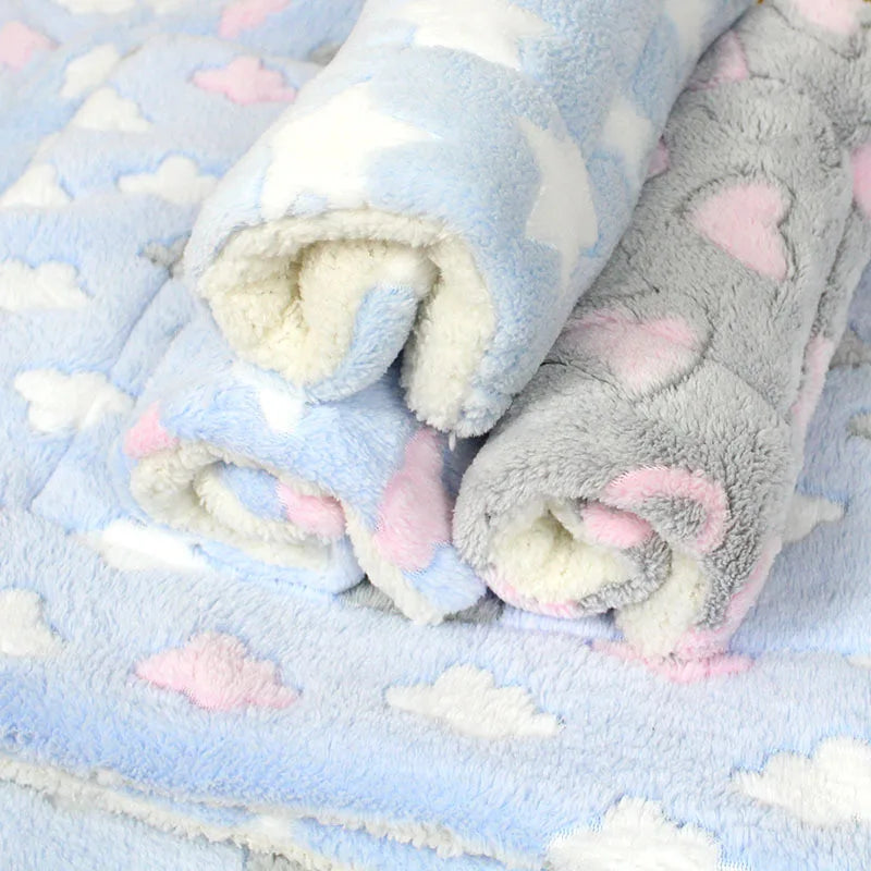 Soft Cat Bed Mats Short Plush Pet Sleeping Bed Mats