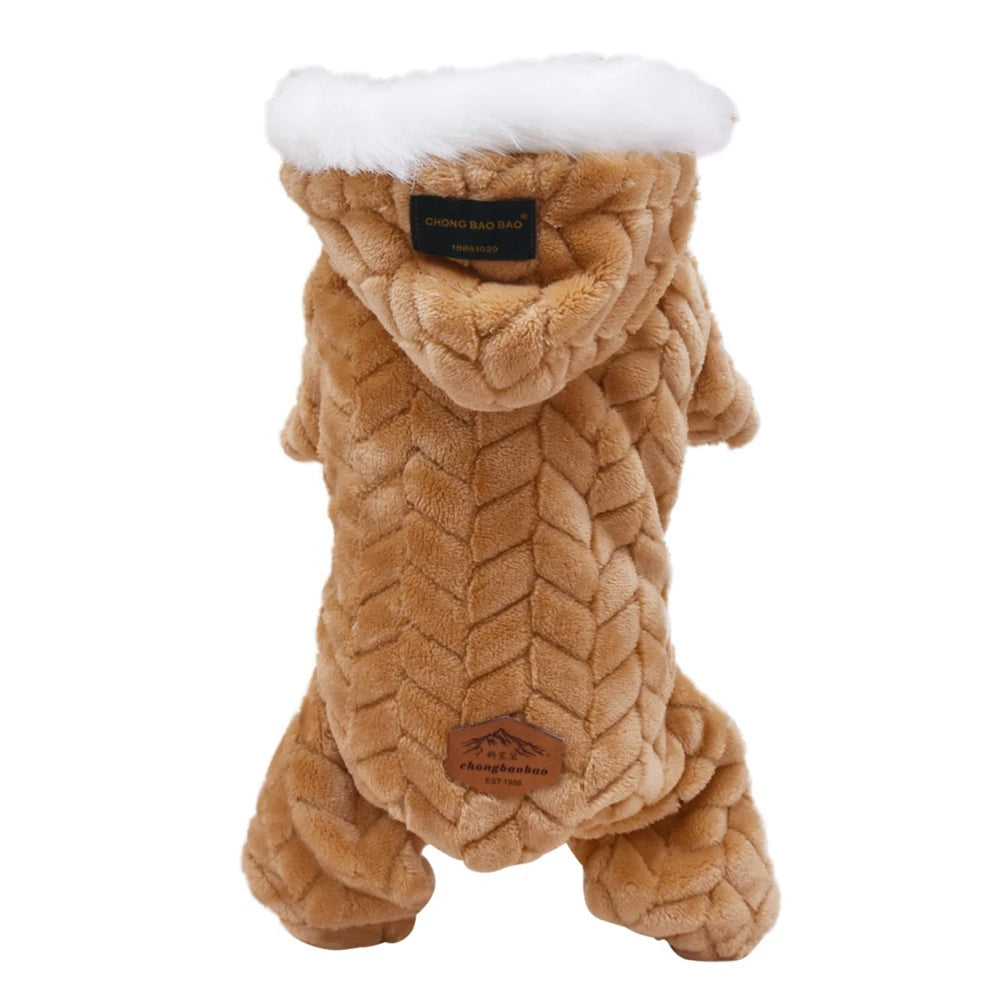 Winter Dog Clothes Warm Pet Jacket Letter Printing