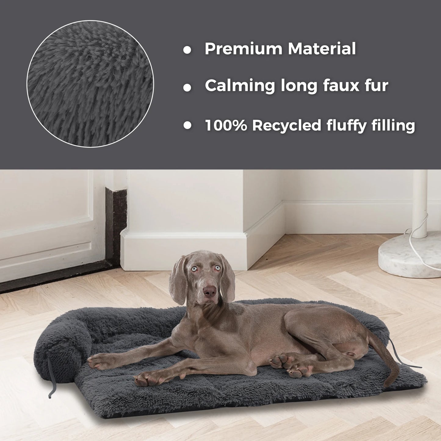 Fluffy Dog Bed Mat Sofa Winter Warm Pet Blanket bed