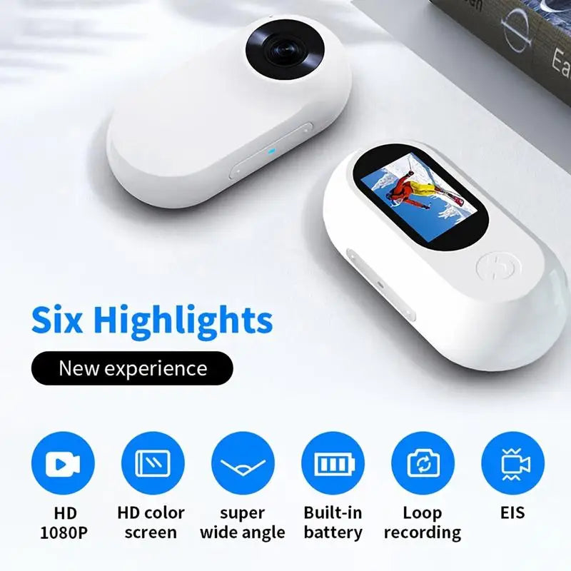 Pet Collar Camera HD 1080p Mini Camera With Screen Video Recording